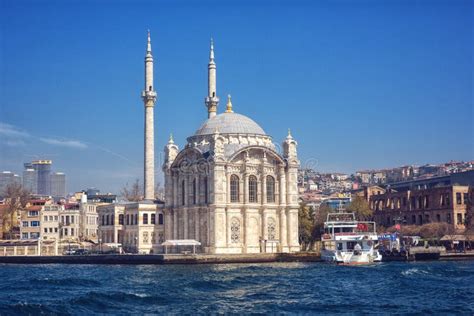 Ortakoy Mosque In Spring Istanbul Editorial Stock Image Image Of