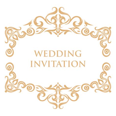 Wedding Invitation Png Designs For T Shirt And Merch