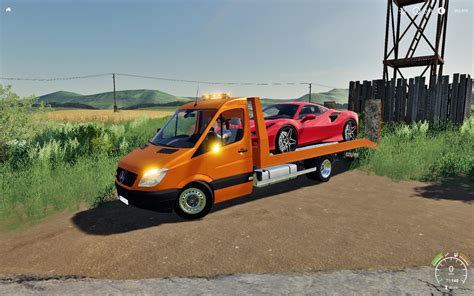 Mercedes Sprinter Transporter V10 Fs19 Farming Simulator 19 Mod