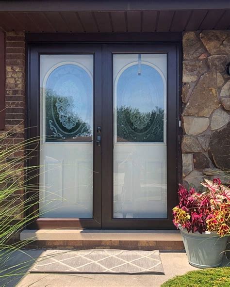 Protect Your Decorative Glass Entry Door With Double Storm Doors By