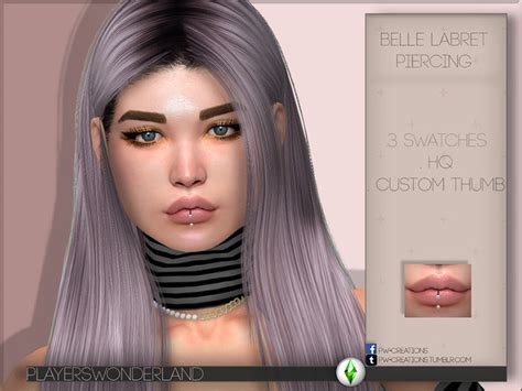 Sims 4 Maxis Match Cc Lip Piercings All Free Fandomspot Parkerspot