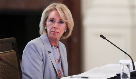 betsy devos becomes second cabinet secretary to resign over riots