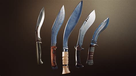 Knives Vol3 4k Textured Fps Kukris Knives In Props Ue Marketplace