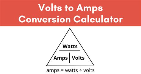 Volts To Amps Electrical Conversion Calculator Inch Calculator
