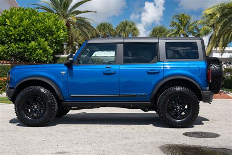 2021 Ford Bronco First Edition Lightning Blue 55 Miles For Sale