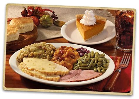A great set for the christmas dinner table or figurines for the mantle. Cracker Barrel Thanksgiving Meal | Thanksgiving catering ...