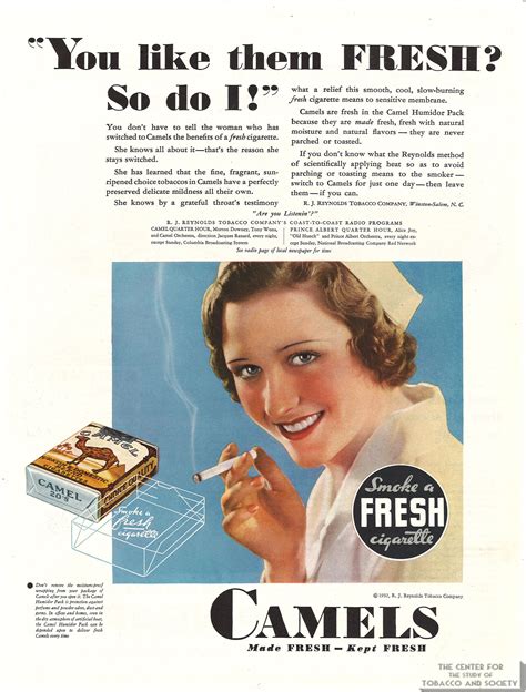 Health Claims In Cigarette Advertising In The Mass Media The Center