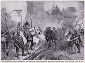 The Schleglerbund surrendering to Count Eberhard III of … stock image ...
