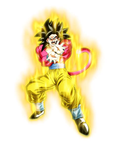 Super Saiyan 4 Goku W Aura By Blackflim On Deviantart