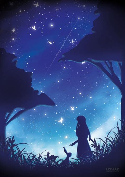 Nocturnal By Erisiar On Deviantart Anime Scenery Art