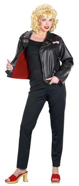 adult sandy s deluxe leather jacket costume grease costume adult women halloween costumes
