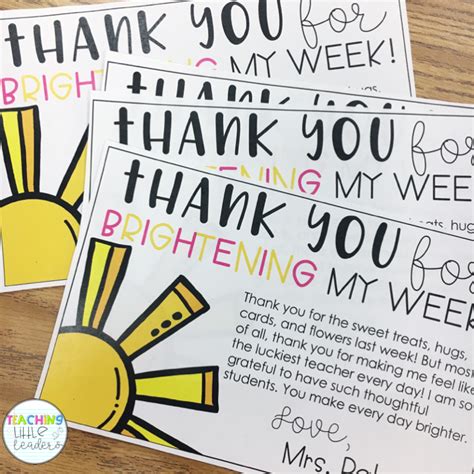 Teacher Appreciation Note From Parents Myteachersday