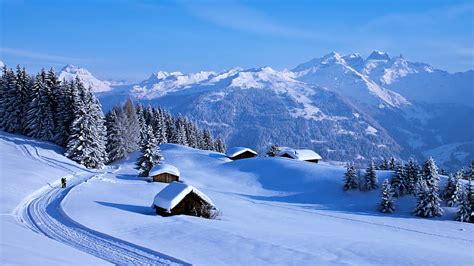 1920x1080px 1080p Free Download Winter In Swiss Alps Trees Snow