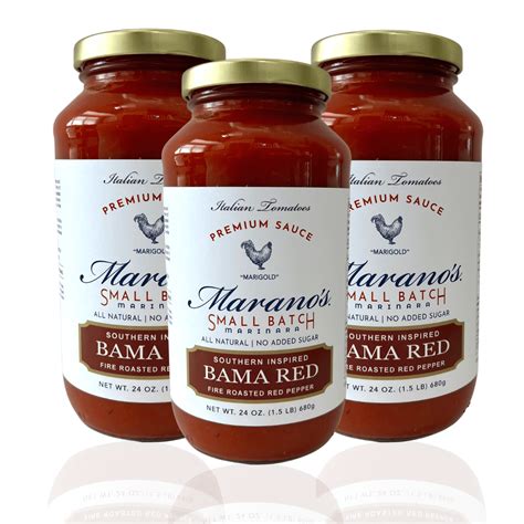 Marano S Small Batch Premium Pasta Sauce Bama Red 24 Oz Pack Of 3