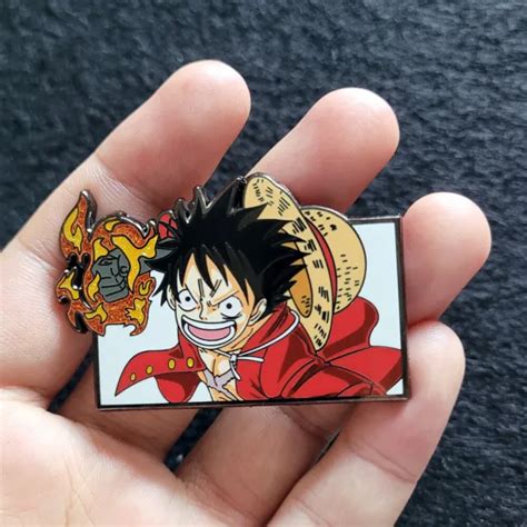 Rare Anime One Piece Monkey D Luffy Pin Metal Badge Brooch For