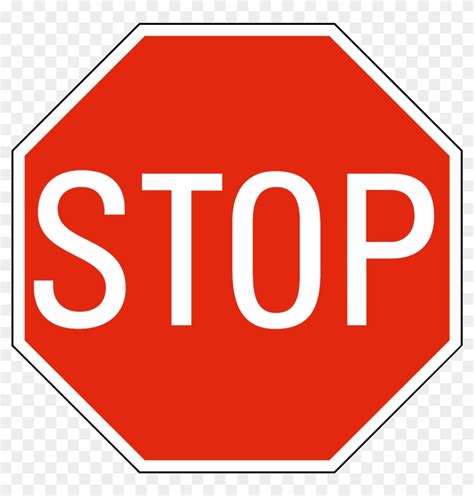 Printable Stop Signs Stop Sign Transparent Background Free