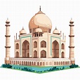 Taj Mahal Vector PNG , Pegatina Clipart El Taj Mahal Es Un Edificio De ...