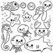 Sea Animal Coloring Sheets New Printable Under the Sea Coloring Pages ...