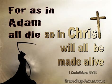1 Corinthians 1522 In Adam All Die In Christ All Made Alive Beige