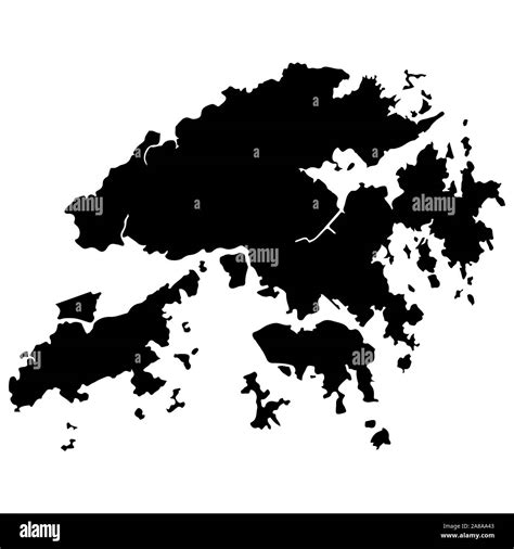 Mapa De Hong Kong Ilustración Vectorial Eps 10 Imagen Vector De Stock