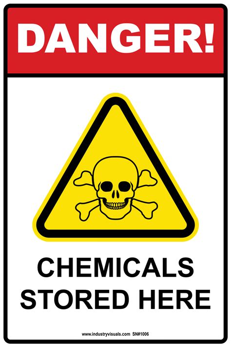 Danger Chemicals Stored Here Industry Visuals