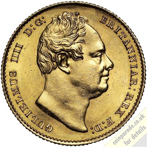 1833 Gold Sovereign William Iv Coin Parade