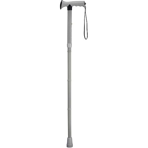 Healthsmart Folding Comfort Grip Cane Gray