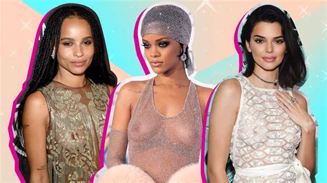 17 Times Celebrities Went Braless And Freed The Nipple In Sheer Outfits