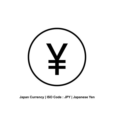 moneda japonesa, símbolo de icono de yen, signo jpy. ilustración