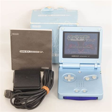 Game Boy Advance Sp Pearl Blue Console Boxed Ags 001 Tested Nintendo