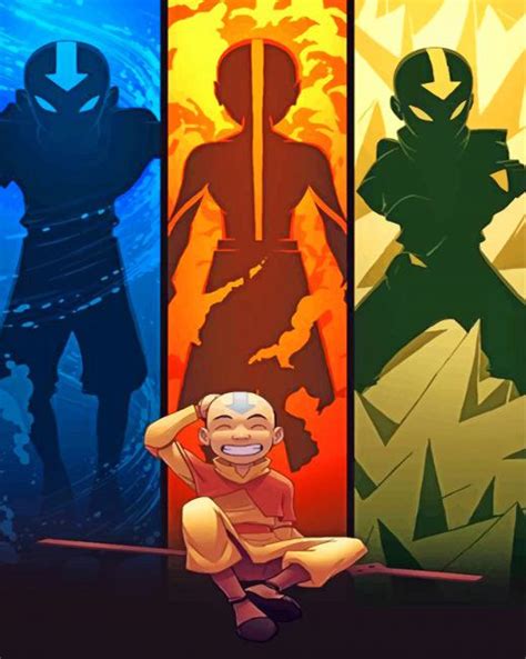Aang Avatar The Last Airbender Paint By Number Numpaint Paint By