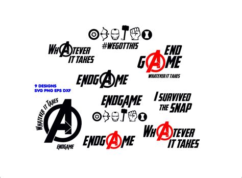 Avengers Svg Big Bundle Endgame Svg Whatever It Takes Etsy