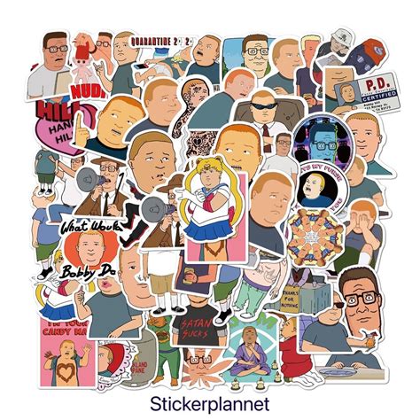 King Of The Hill Bobby Hill Icon Stickers Pack 50set Etsy