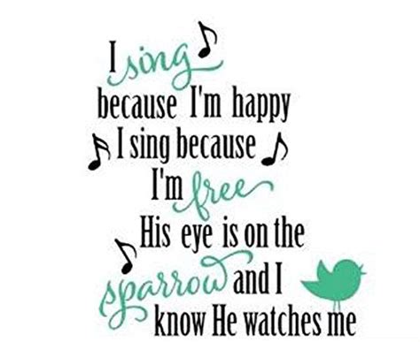 Design With Vinyl Top Selling Decals I Sing Because Im Happy Wall Art