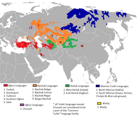 Turkic Languages by Sub-Family (1056x902) : MapPorn