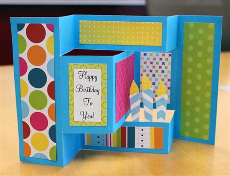 A Dash Of Scraps How To Make A Birthday Pop Up Card