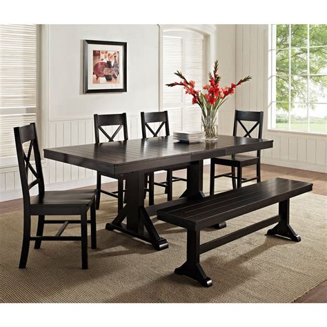 Black Dining Bench And Chairs Bench Cgu
