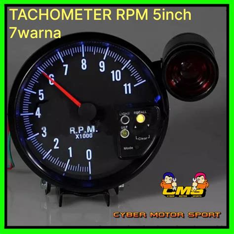 Jual Tachometer Rpm Racing With Shiftlight 5inch Tachometer Mobil