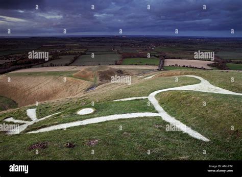 The Uffington White Horse Overlooking Dragons Hill Oxfordshire