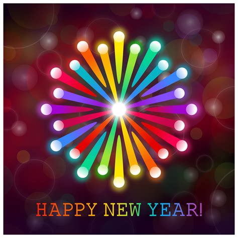 Clipart Happy New Year Card