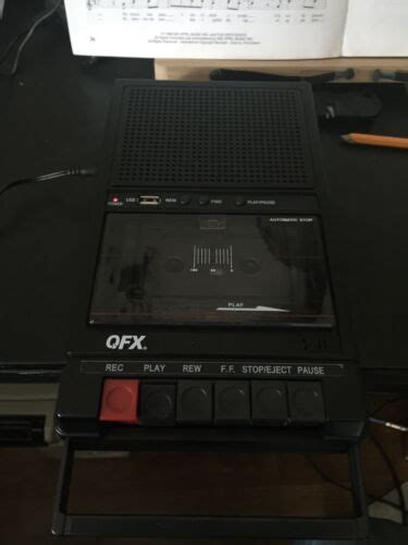 Qfx Retro 39 Shoebox Cassette Tape Recorder Auxusb Built In Mic Ebay