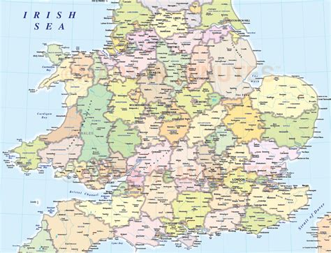 Adm British Isles Countyregionadmin Map 15m Scale