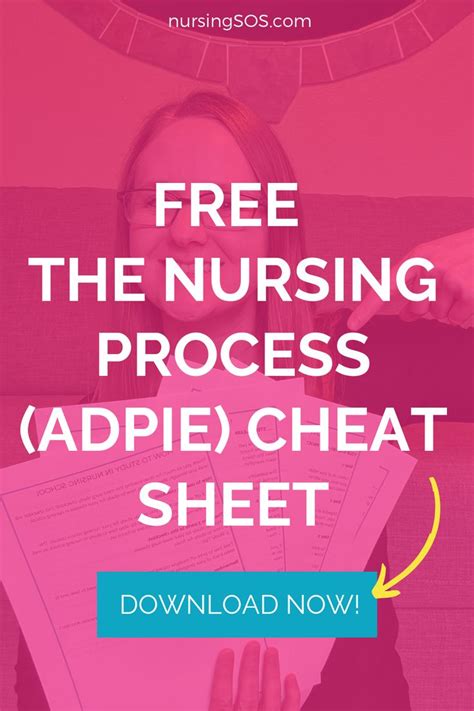 The Nursing Process Adpie Cheat Sheet Printable For Nursing School