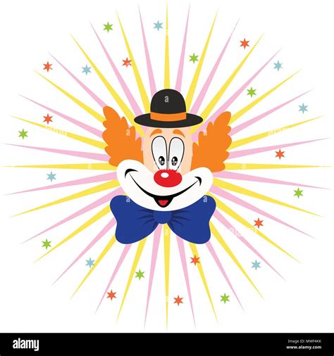 Cartoon Clown Face Stock Vector Image Art Alamy