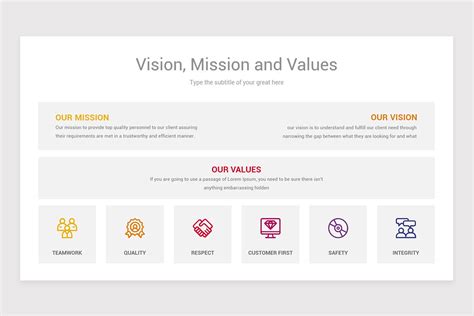 Vision And Mission Statements Powerpoint Ppt Template Nulivo Market