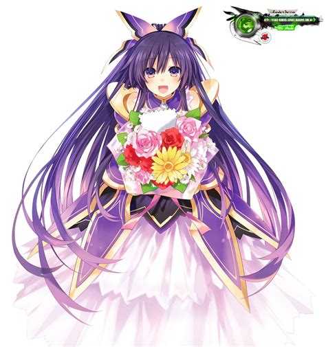Date A Liveyatogami Tohka Cute Flowers Render Ors Anime Renders