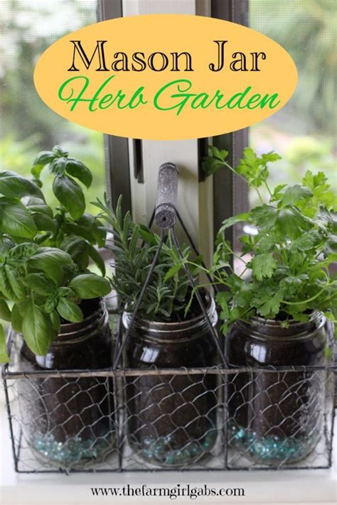 Create This Easy Mason Jar Herb Garden For Your Window Its The