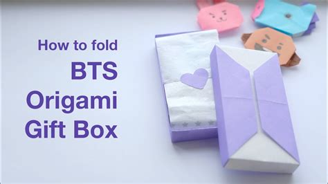 How To Fold Bts Origami T Box Li Kim Goh Youtube Origami T My