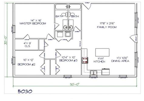 Main Floor Barndominium Floor Plans Barndominium Floor Plans