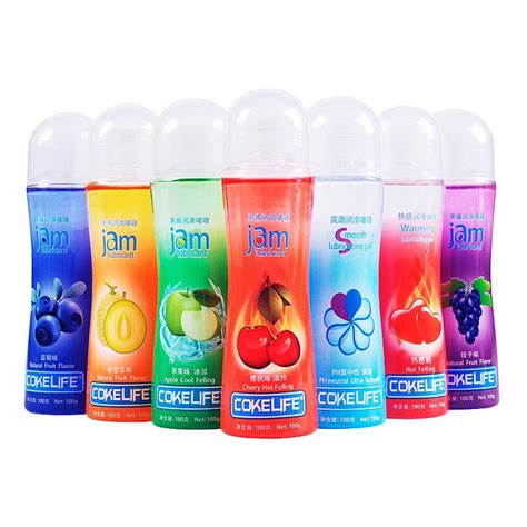 Edible Fruit Flavor Orgasms Lubricant Fruit Play Lube Smooth Lubricant